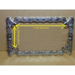 Motorcycle License Plate Frame Chain Design